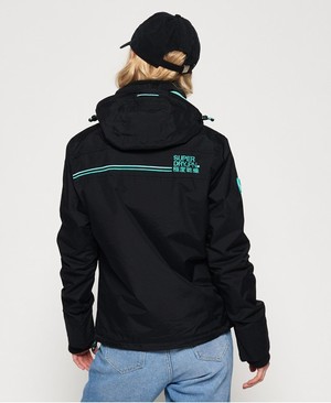 Superdry Arctic Hooded Pop Cipzár SD-Windcheater Női Kabát Menta/Fekete | ITGPH8746